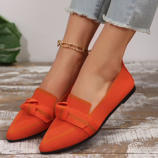 Damen Mokassins mit dekorativem Knoten EB