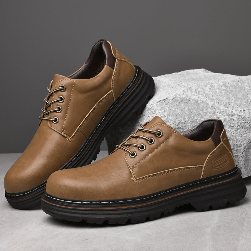 Herren Komfortable Schnürschuhe mit rutschfester Sohle und stoßdämpfendem Design EB