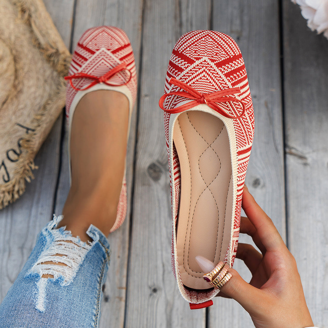 Damen Ballerina mit modernem Graphikdesign von EB