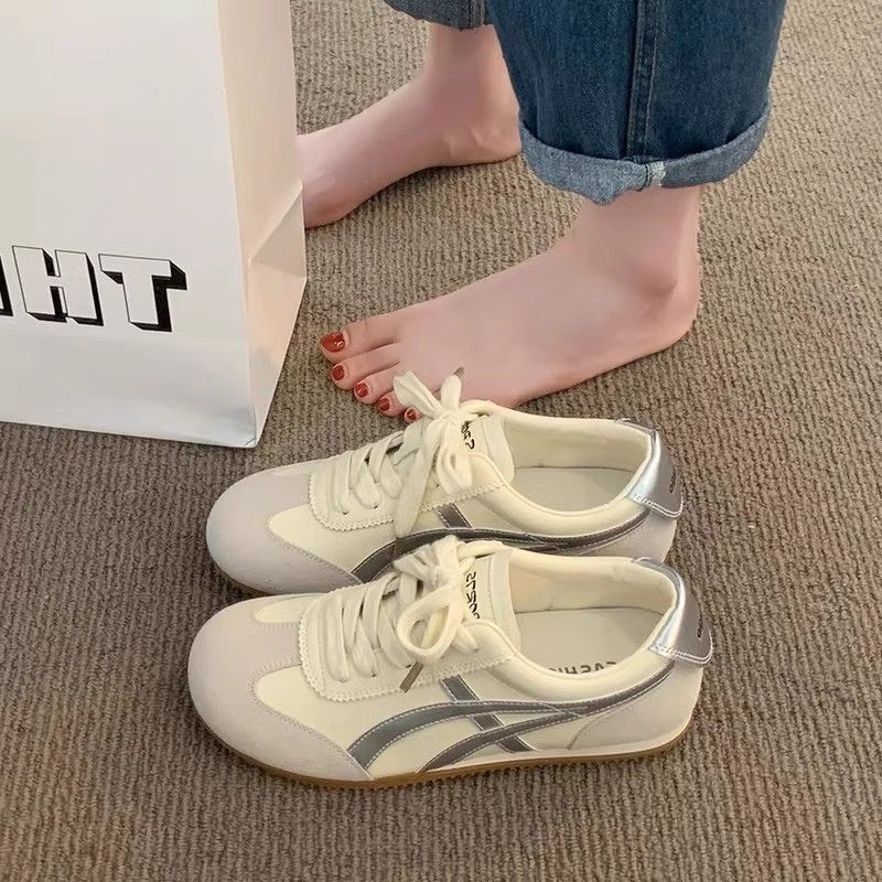 Damen komfortable Sneakers im Retro-Style mit atmungsaktiven Obermaterialien EB