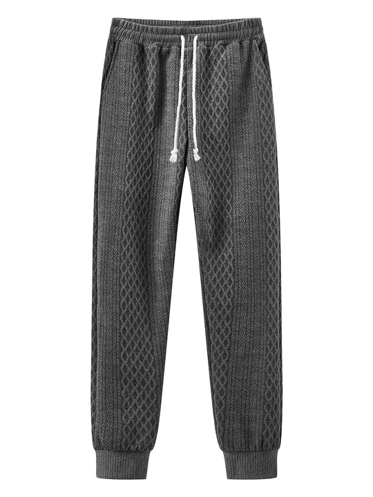 Herren Komfortable Strick-Jogginghose mit modernem Design und elastischem Bund EB