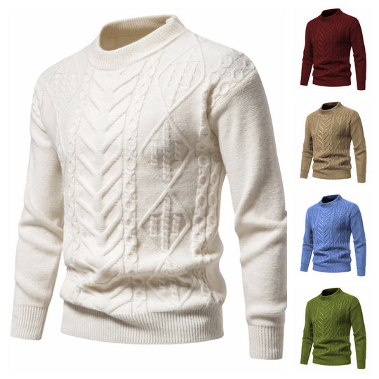 Herren Strickpullover mit strukturiertem Muster EB
