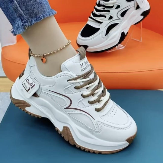Damen Trendige Chunky Sneakers mit atmungsaktiver Sohle EB