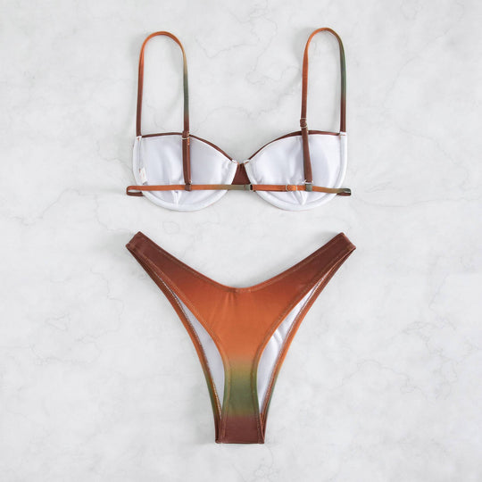 Damen Bikini-Set mit gepaddetem Oberteil und figurschmeichelndem Schnitt EB