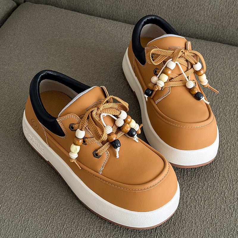 Damen modische Sneaker mit ornamentalen Schnürsenkeln EB