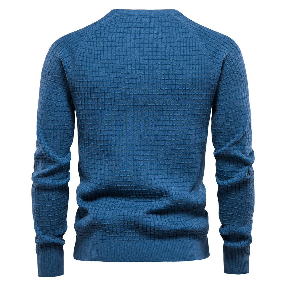 Herren strukturiertes Rundhals Sweatshirt mit modernem Design EB
