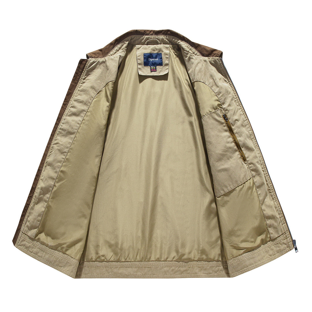 Herren modische Übergangsjacke mit auffälligem Kragen EB