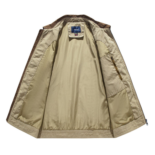 Herren modische Übergangsjacke mit auffälligem Kragen EB