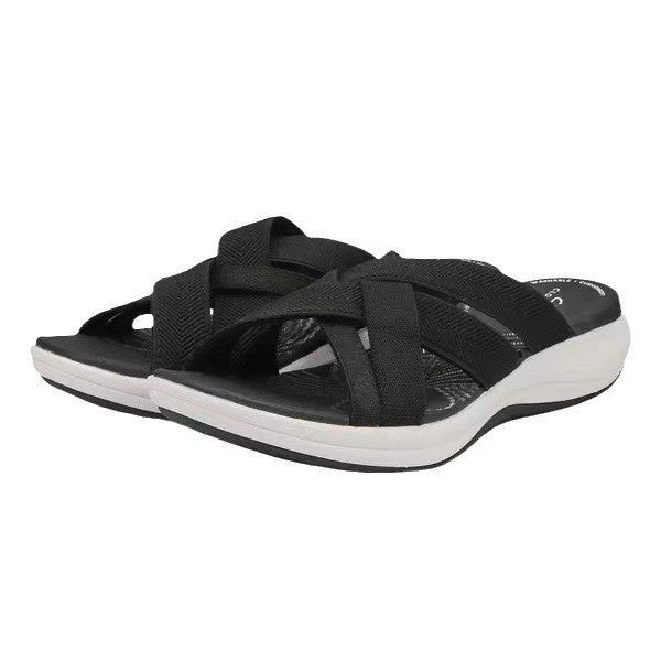 Damen flexible Riemchen-Sandalen mit anatomischer Fußbettung EB