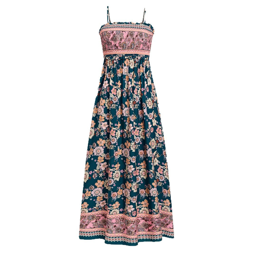 Damen Maxikleid mit floralem Design EB