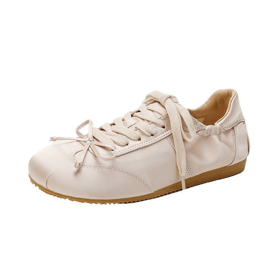Damen Modische und komfortable Sneakers mit Satin-Oberfläche EB