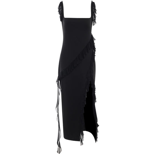 Damen verspieltes Rüschensommerkleid EB