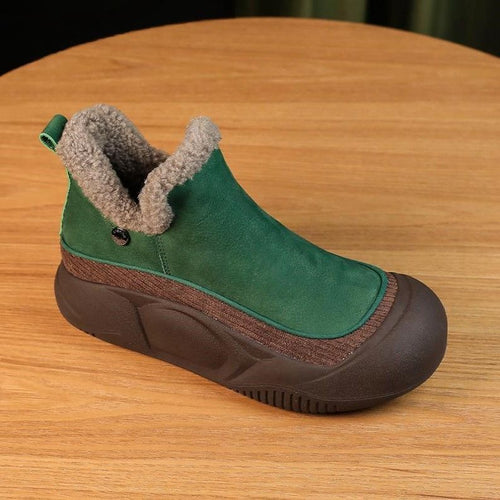 Damen warme Clogs mit komfortabler Fleece-Innensohle und robustem Profil EB