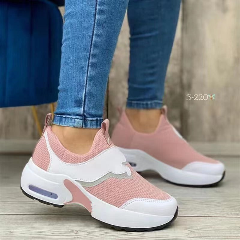 Damen Sportliche Sneakers im modernen Mesh-Design mit Luftpolster EB