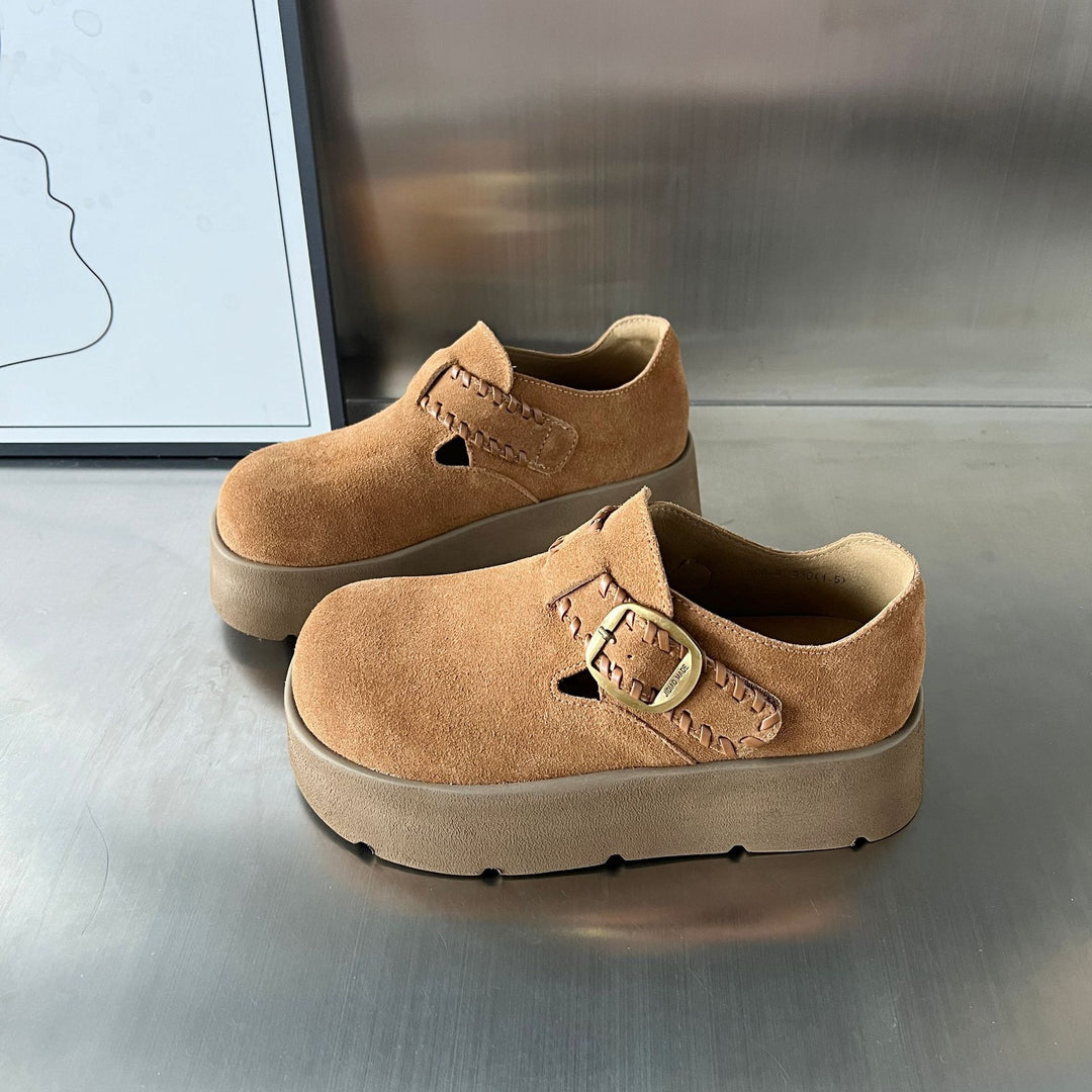 Damen Clogs mit modischem Riemen und komfortablem Fußbett EB