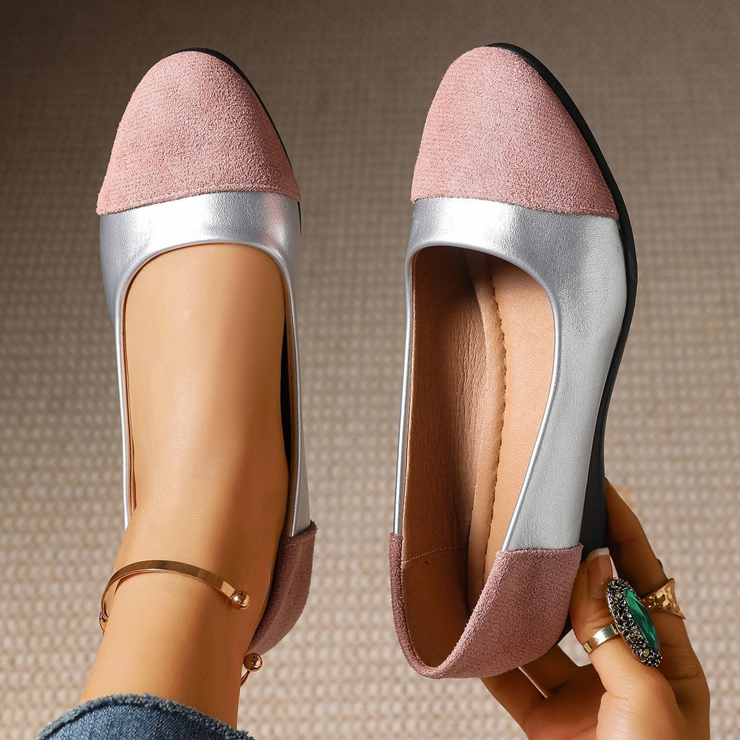 Damen Wedge-Schuhe mit elegantem Samt-Obermaterial und anatomisch geformtem Fußbett EB