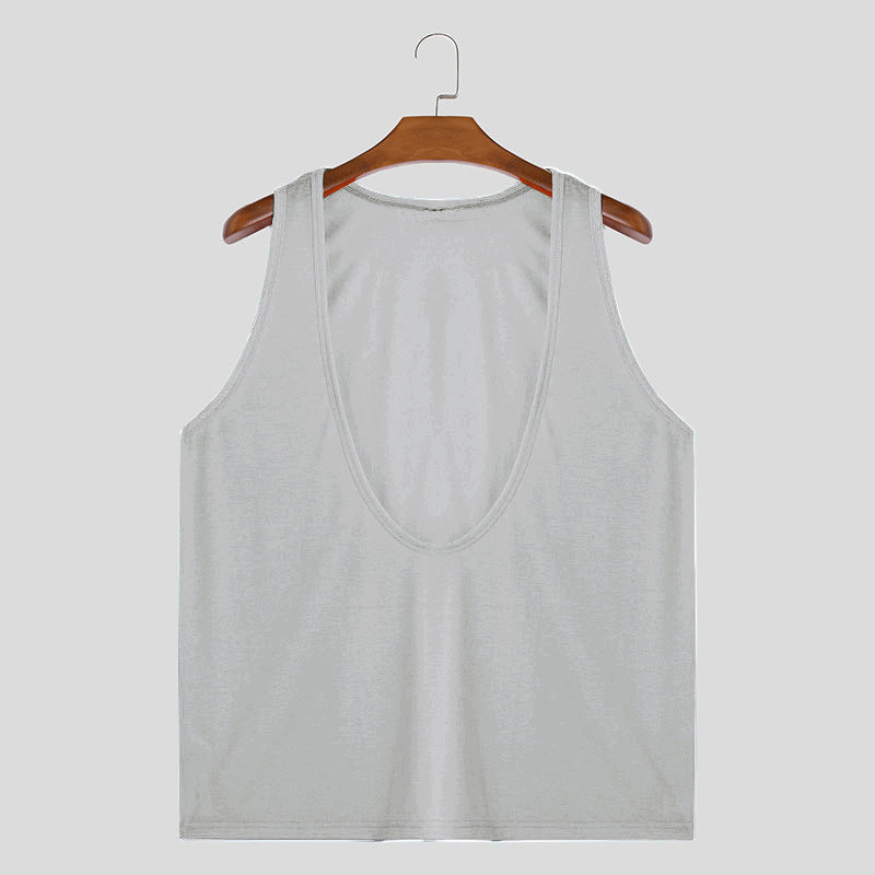 Herren Sportliches Ärmelloses T-Shirt aus atmungsaktivem Material EB