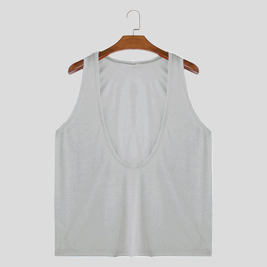 Herren Sportliches Ärmelloses T-Shirt aus atmungsaktivem Material EB