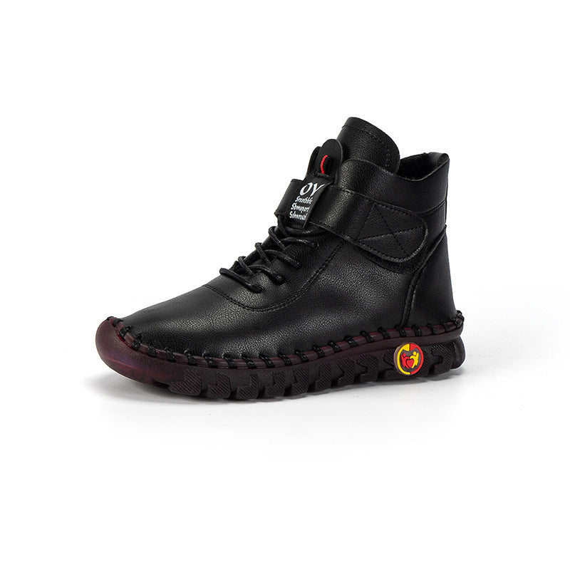 Damen klassische Schnürstiefel mit funktionalem Design und hochwertiger Lederausstattung EB