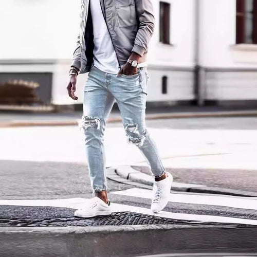 Herren Destroyed Jeans mit modernen Distressed-Effekten EB