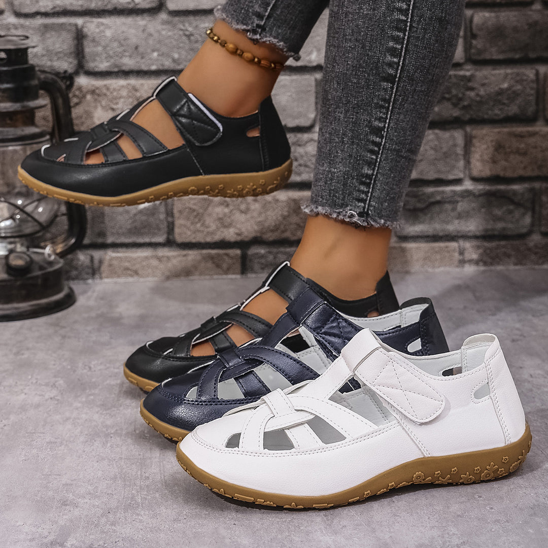 Damen Bequeme Clogs mit verstellbarem Riemendesign und rutschfester Sohle EB