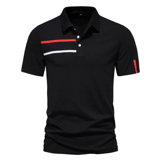 Herren Poloshirt mit kreativem Farbdesign und modischen Akzenten EB