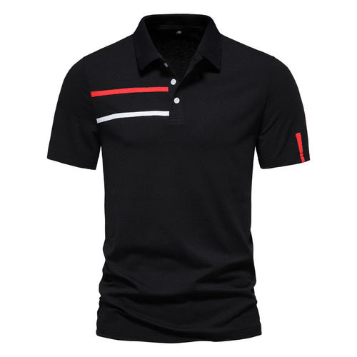 Herren Poloshirt mit kreativem Farbdesign und modischen Akzenten EB