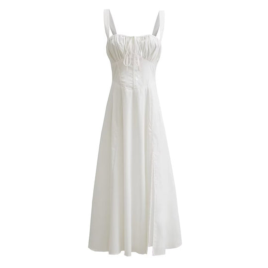 Damen Maxikleid mit gerafftem Oberteil EB