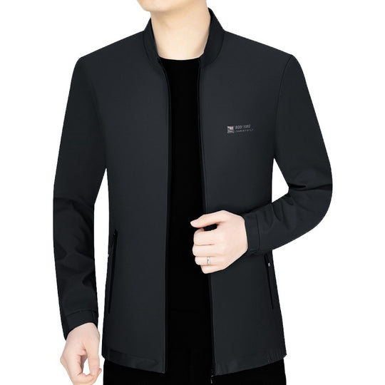 Herren Winddichte Softshell-Übergangsjacke mit wärmendem Teddyfutter EB