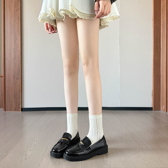 Damen elegante Mokassins mit robustem Plateau EB