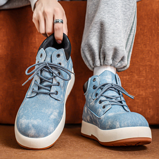 Damen Hochwertige Denim-Boots mit rutschfester Sohle und atmungsaktivem Innenfutter EB