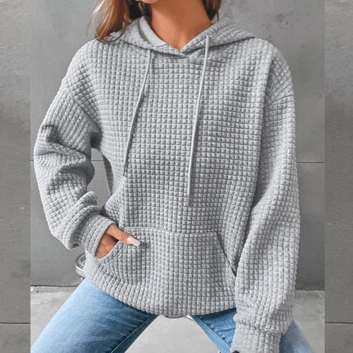 Damen Kapuzensweatshirt mit strukturiertem Design EB