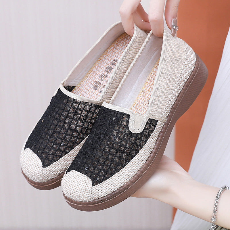 Damen Elegante und bequeme Slip-On Schuhe mit atmungsaktivem Design EB