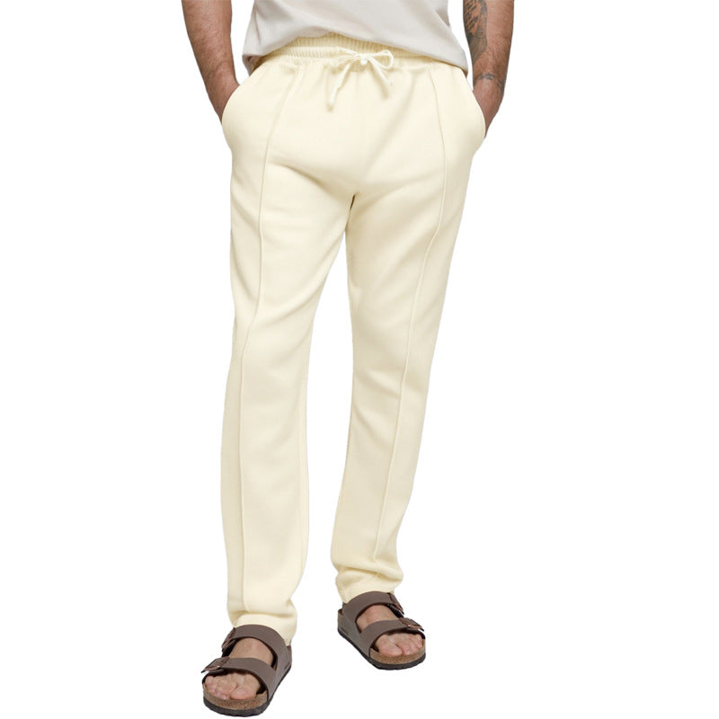 Herren sportliche Freizeithose mit elastischem Bund und seitlichen Eingrifftaschen EB