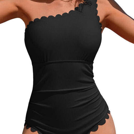 Damen Badeanzug mit femininem Rüschendesign EB