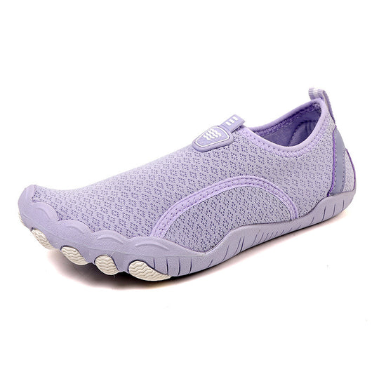 Damen nan leichte und flexible Wasserschuhe mit atmungsaktivem Strick-Obermaterial und rutschfester Profilsohle EB