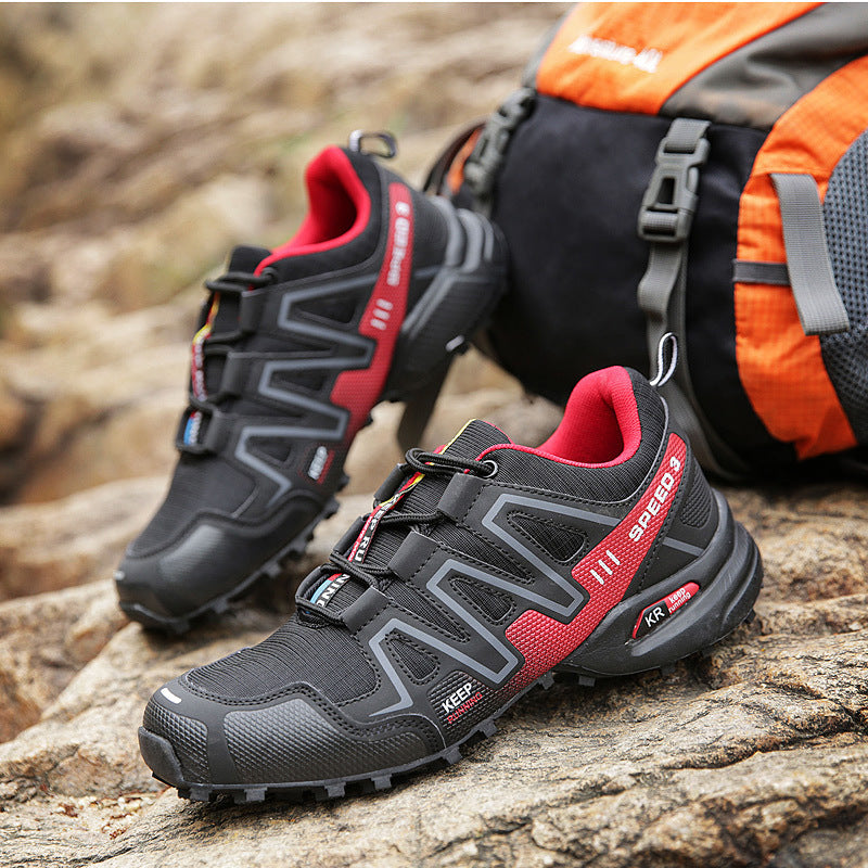 Damen Trailrunning-Schuhe mit rutschfester Sohle und atmungsaktiver Mesh-Oberfläche EB