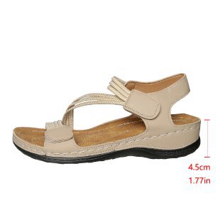 Damen Komfortable und elegante Sandalen mit verstellbarem Riemendesign EB