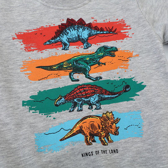Jungen Sweatshirt mit lebendigem Dinosaurier-Motiv EB