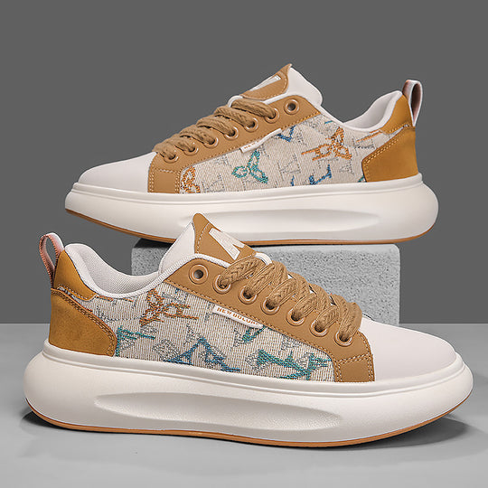 Damen Freizeit Sneaker mit modischer Textil-Oberfläche und bequemer Dämpfung EB