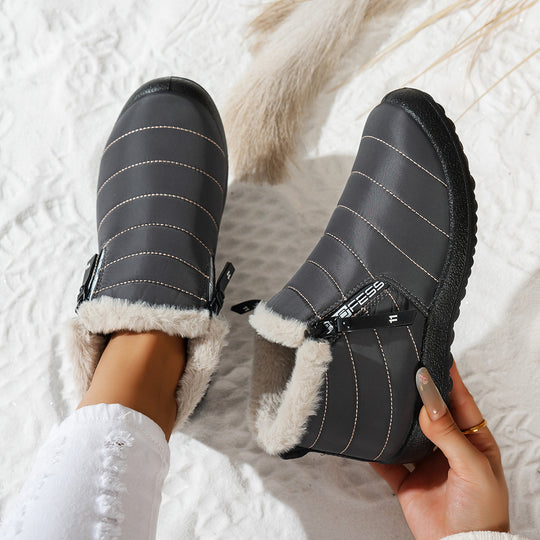 Damen Komfortable Winterboots mit kuscheligem Innenfutter EB