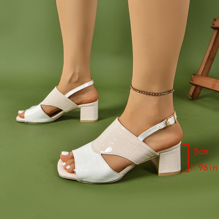 Damen Elegante Sling-Pumps mit modischem Krokodil-Leder-Design und bequemer Fußbettung EB