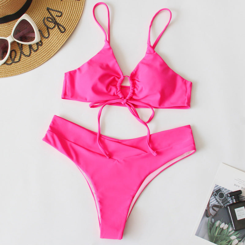 Damen Sportives Bikini-Set mit verstellbaren Trägern EB
