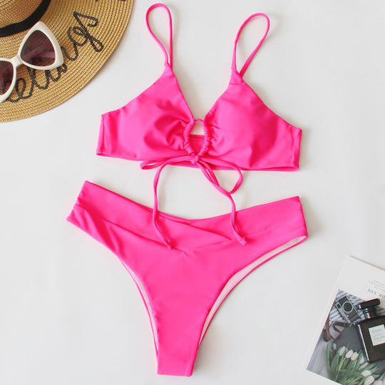 Damen Sportives Bikini-Set mit verstellbaren Trägern EB