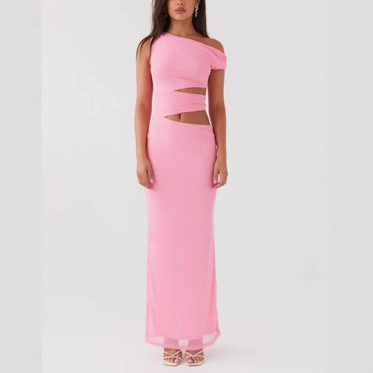 Damen Elegantes Maxikleid mit raffinierten Cut-Out-Details und figurbetontem Schnitt EB