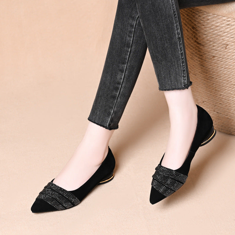 Damen Ballerinas mit funkelnden Applikationen von EB