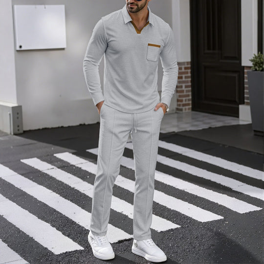 Herren Kombi-Outfit mit Poloshirt und Jogginghose EB