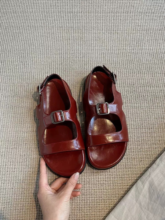 Damen modische Sandalen mit verstellbarem Riemen EB