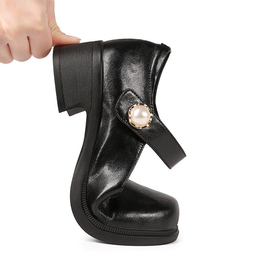 Damen Mary Jane Schuhe mit verstellbarem Riemen und bequemer Sohle EB