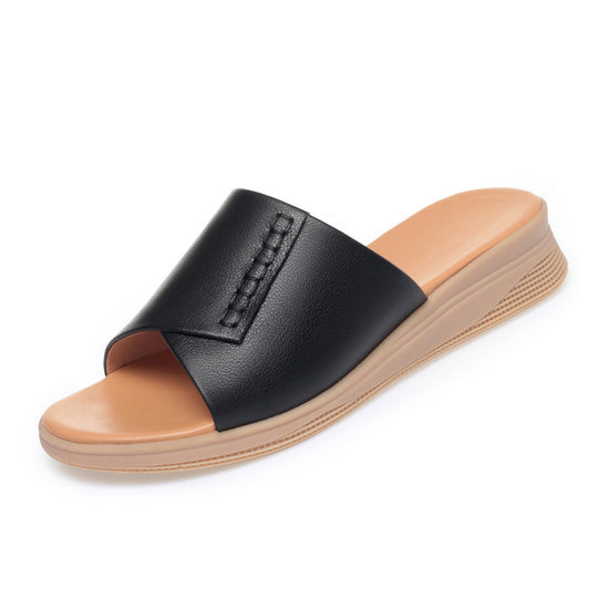 Damen Komfortable Wedgesandaletten mit elegantem Riemen und rutschfester Sohle EB